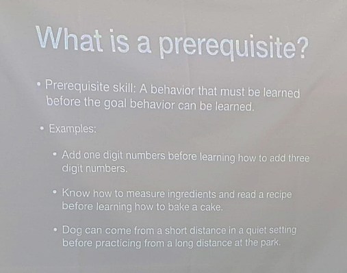 prerequisite skills